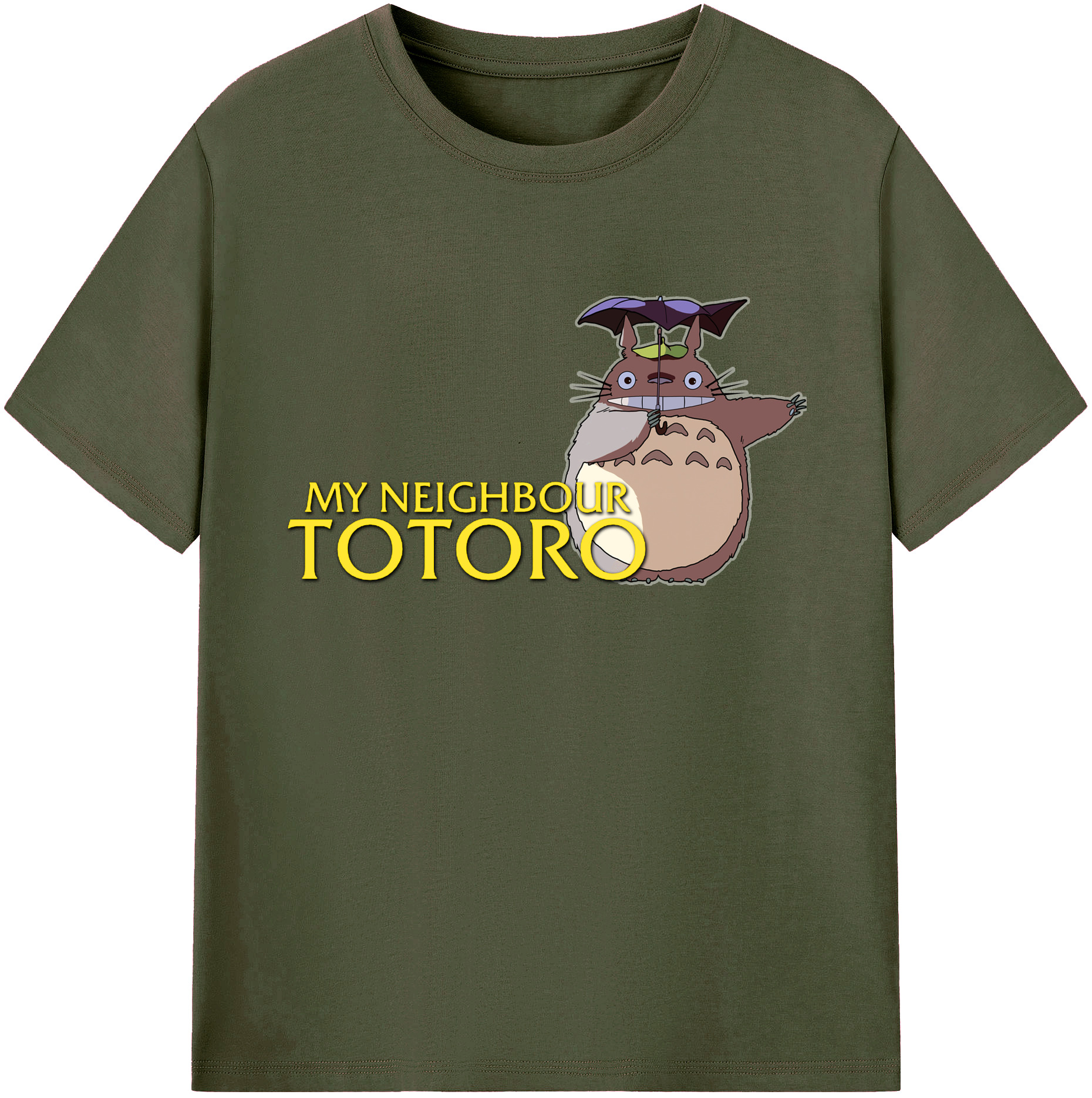 （画像用） となりのトトロ 草壁メイ 草壁サツキ My Neighbor Totoro Satsuki Kusakabe Mei Kusakabe 綿100％ メンズ半袖Tシャツ｜肌触りやわらか＆通気性